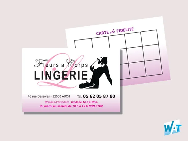 Création de carte commerciale
