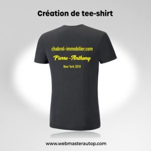 Création de tee-shirt avec webmasterautop