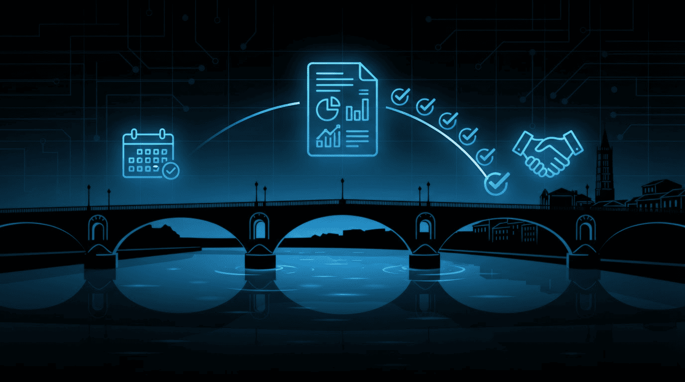 Pont avec éléments numériques et graphiques