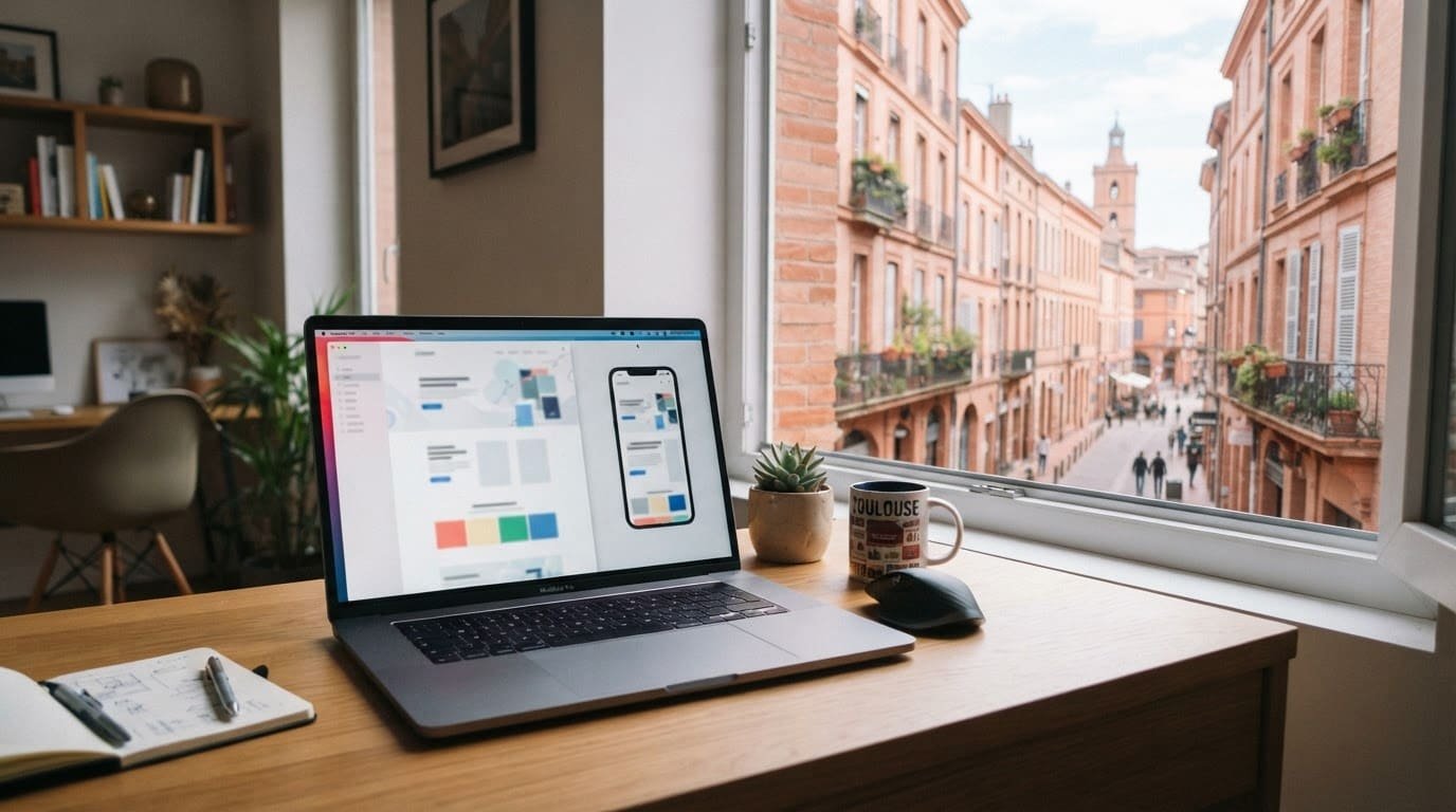 Bureau avec vue sur la rue